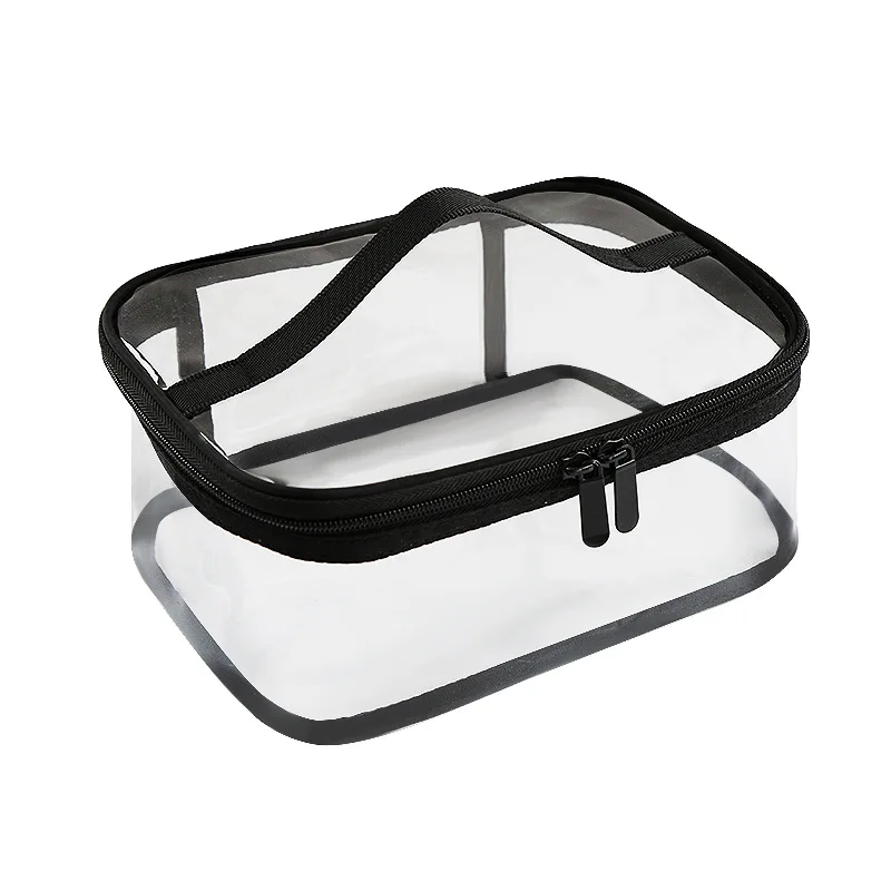 PVC شفافة التجميل أكياس المرأة السفر للماء واضح غسل المنظم الحقيبة الجمال حقيبة مستحضرات تجميل اكسسوارات لوازم