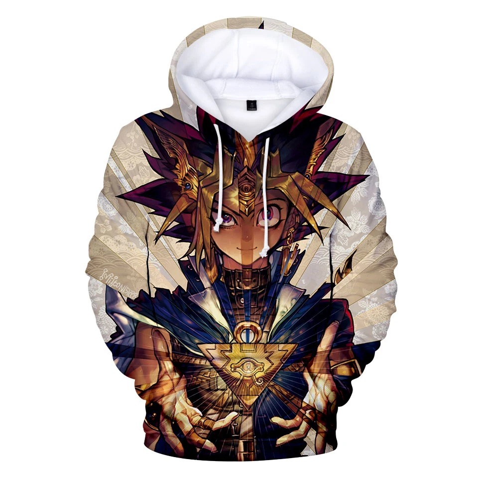 Новейшие забавные модные 3d толстовки с капюшоном Yu Gi Oh пуловеры для мужчин и