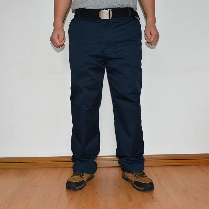 Мужские брюки карго рабочие брюки Повседневное с карманами полной длины штаны для Для мужчин Демисезонный Большие размеры ID816 - Цвет: ID816-3 Navy Blue