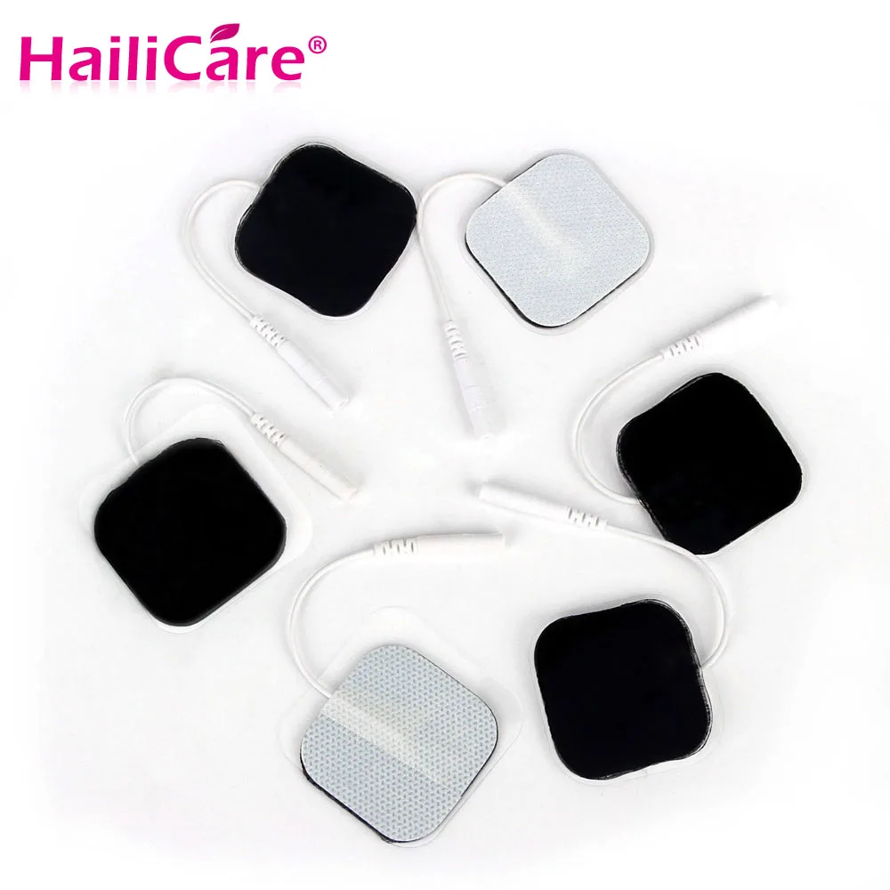 Buy 50pcs 4x4cm Tens Electrode Pads with 2mm Connector