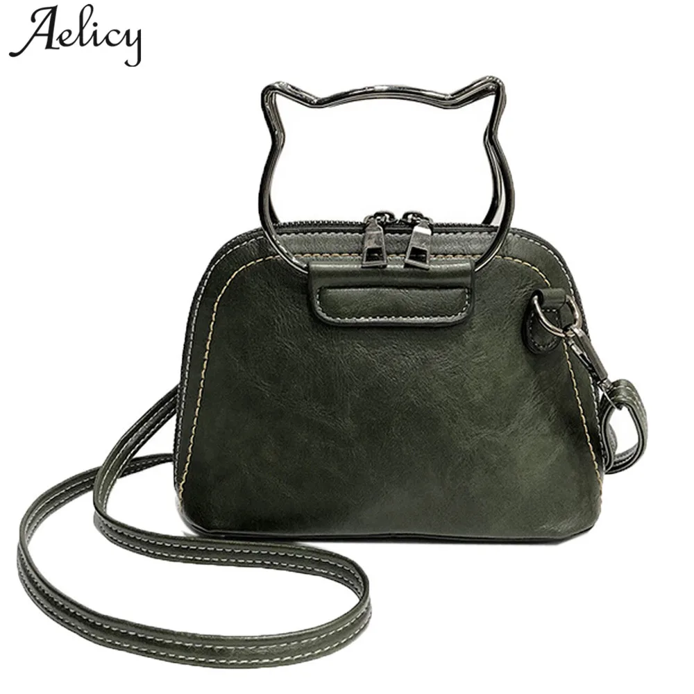 

Aelicy dropship new 2019 hot selling Messenger Bag Women Handbags Cat Ear Handle Pattern Shoulder Crossbody Bags bolsa feminina