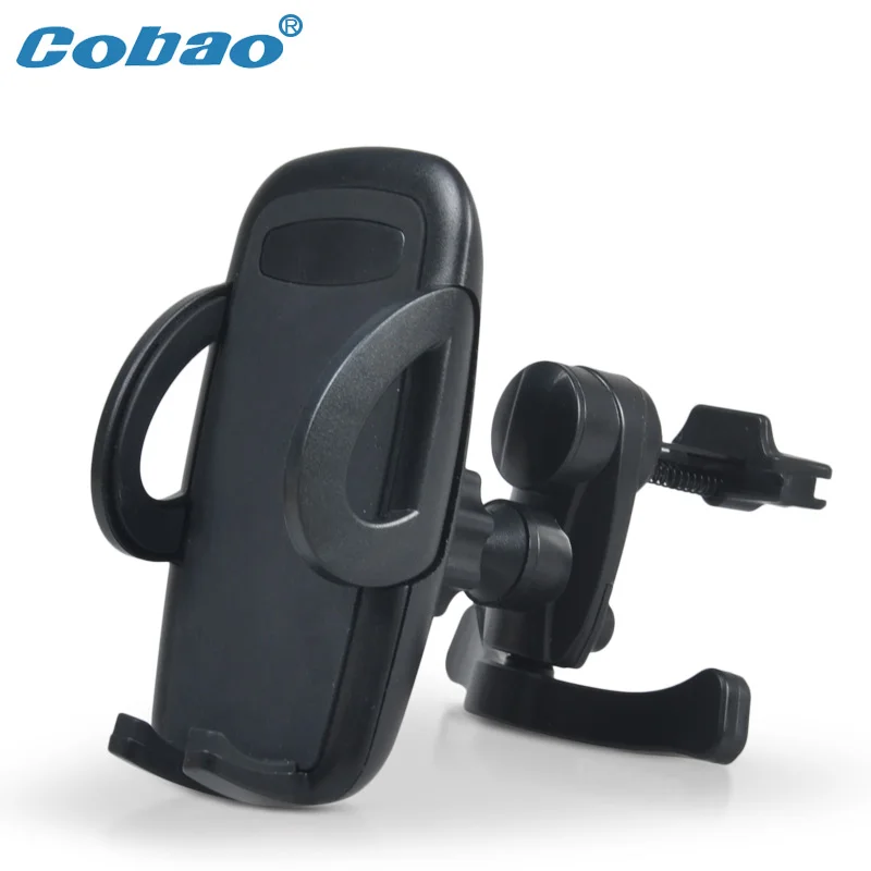 Cobao Черный Автомобильный держатель для мобильного 360 Регулируемый автомобильный держатель для мобильного телефона с вентиляционным отверстием Универсальный устойчивый Автомобильный держатель для Xiaomi iPhone