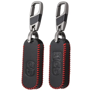 

VCiiC Smart 2/3 Buttons Fashion Leather Key Cover Case Holde For MAZDA 6 2 3 5 6 Axela CX-3 CX-4 CX5 CX-5 CX-7 CX-9 AXELA Atenza