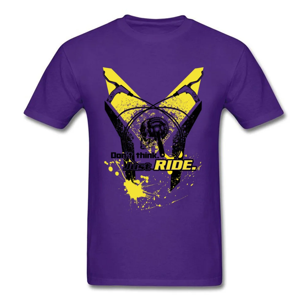 Lasting Шарм не думаю, что просто покататься спортивные футболки для Для мужчин нормальный Футболки День святого Валентина Crewneck Спортивная рубашка - Цвет: Purple