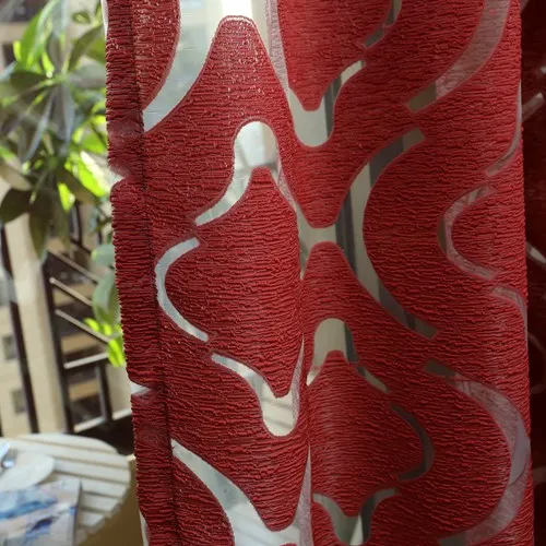 Компания NAPEARL Современная занавеска Красный Фиолетовый 3d тканевые шторы для дома шторы для Спальни Ткань шторы Жалюзи - Цвет: Красный