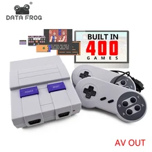 Data Frog Retro Mini Family TV Video Game Console 8 Bit TV Game Consoles Built In 400 Classic Games Support PAL & NTSC