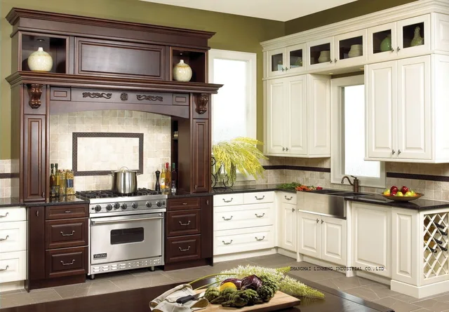 Special Offers classical complete kitchen cabinet(LH-SW082)