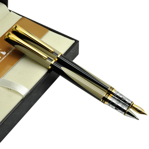 

Fountain Pen or Gel RollerBall pen Gold Chrome Kaigelu 220 standard pen office and school stationery FREE SHIPPING