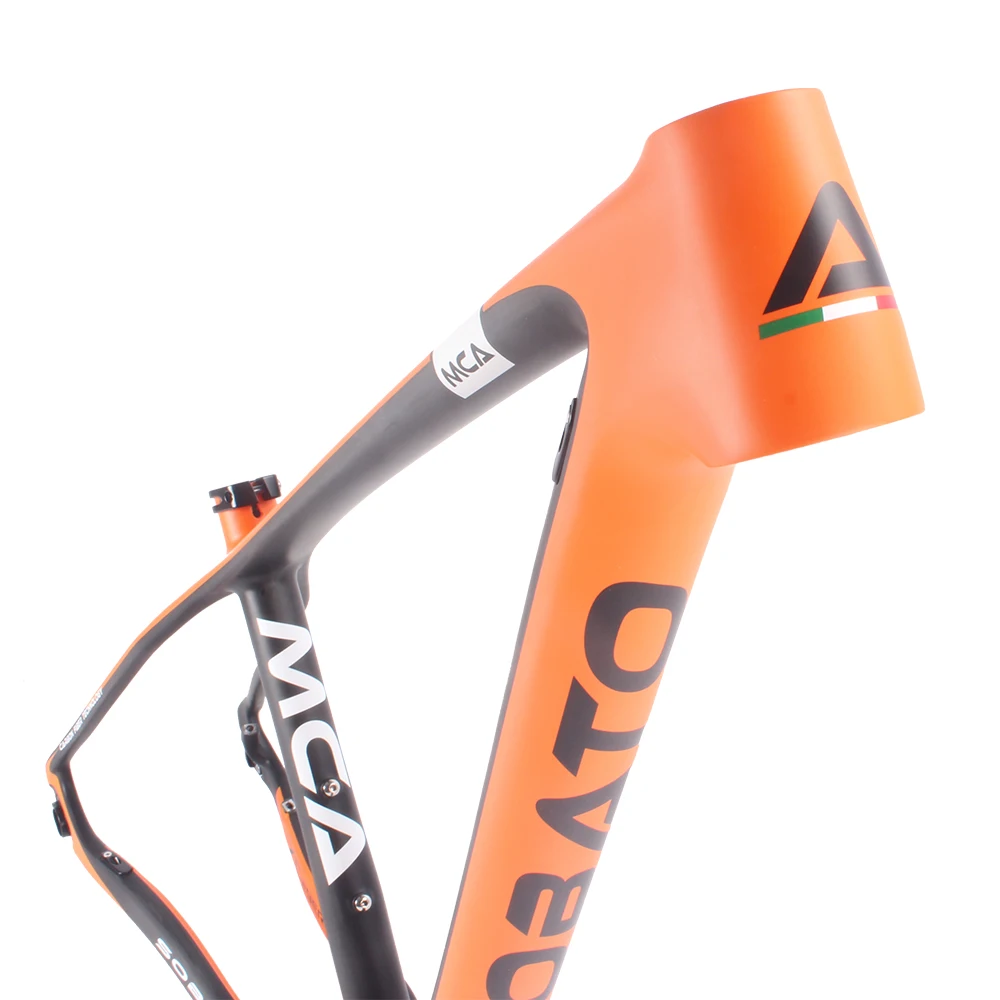 

New Orange Carbon Frame 29er Cycling MTB Bike Bicycle Frameset BSA Frames 18.5