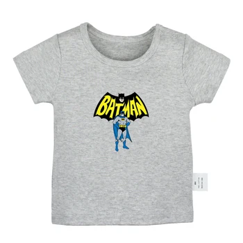 

DC Superhero Bruce Wayne Batman Clown Jack Design Newborn Baby T-shirts Toddler Graphic Solid Color Short Sleeve Tee Tops