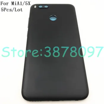

5Pcs/Lot 5.5" For Xiaomi Mi A1 5X Battery Back Cover Rear Cover Housing Door With Camera Glass Spare Parts Repair For Xiao MiA1