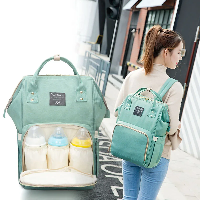 

Women Mom bag multi-functional large capacity bag double shoulder bag travel All-Purpose Casual Luxury soft backpack 338