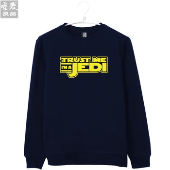 

Funny sweatshirt Star wars trust me I am a Jedi CUTE clothes thicken top long sleeve homme clothes freeshipping