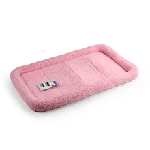 Oversized coral fleece pet mat, dog kennel mats machine washable pet nest