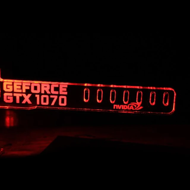 Cheap Newest Red LED For GEFORCE GTX 1070 Luminous Computer Main Box Cool Graphics Custom Support Frame Display Cards Components Jack Cheap Newest Red LED For GEFORCE GTX 1070 Luminous Computer Main Box Cool Graphics Custom Support Frame Display Cards Components Jack