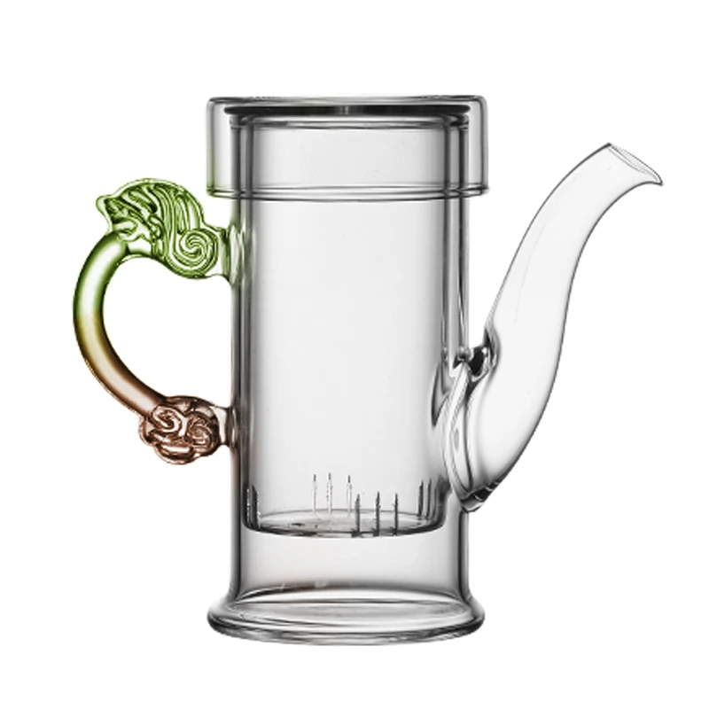 

1pcs 220ml Transparent Tea Water Mug Convenient Kettle Filter 220ml Green Tea Pots Thermos 3.3 Borosilicate Glass Mug