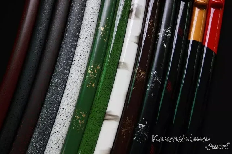 Двойной цвет японский самурайский меч оболочка Катана ножны Жесткий деревянный нож Saya-индивидуальные доступны