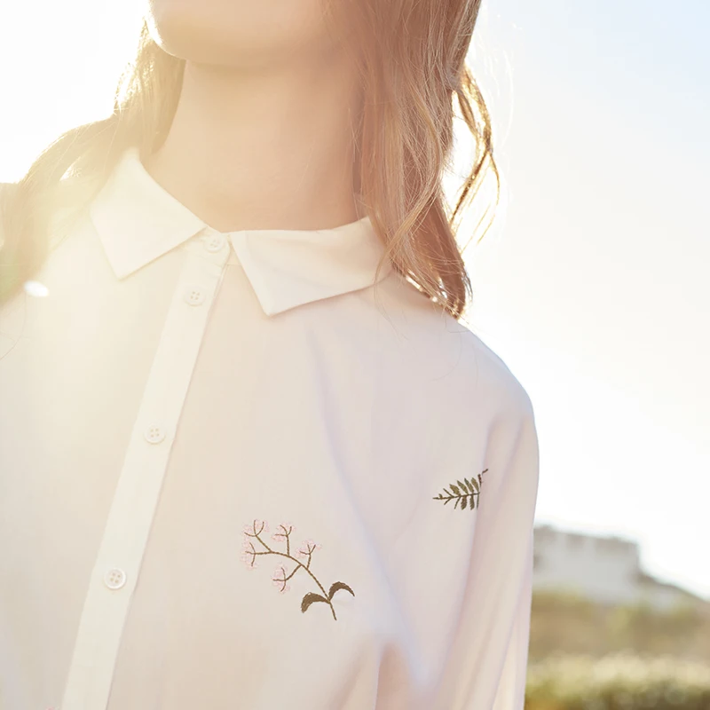 Vero Moda Новая женская цветочная вышивка 3/4 рукав летучая мышь блузка рубашка | 318331551