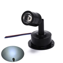 1 шт. Мини светодиодный потолочное освещение 1 Вт Светодиодный прожектор AC85-265V белый/теплый белый свет лампы для кабинета для прилавка витрина