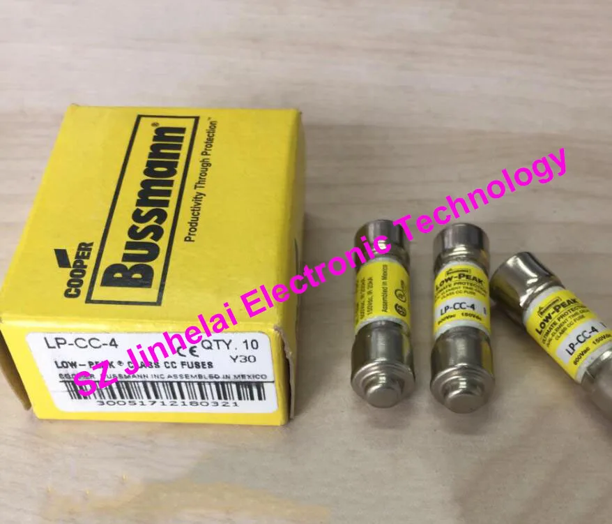 

New and original LP-CC-4 TIME-DELAY FUSES 4A 600V 10*38mm