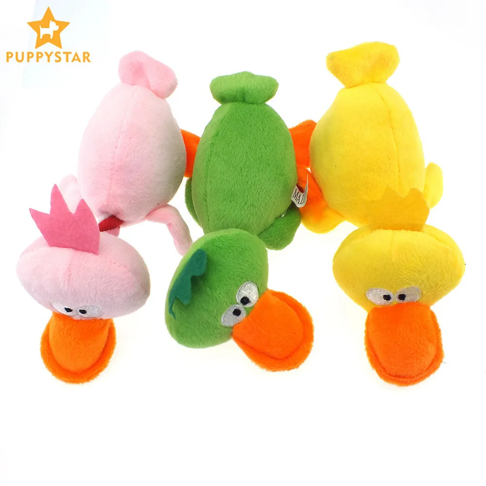 Polyester Dog Chew Toys Cotton Ropes Duck Shape Dogs Interactive Sound Toy For Puppy Play Bite Dog Tooth Cleaning Toys XX0002sfs