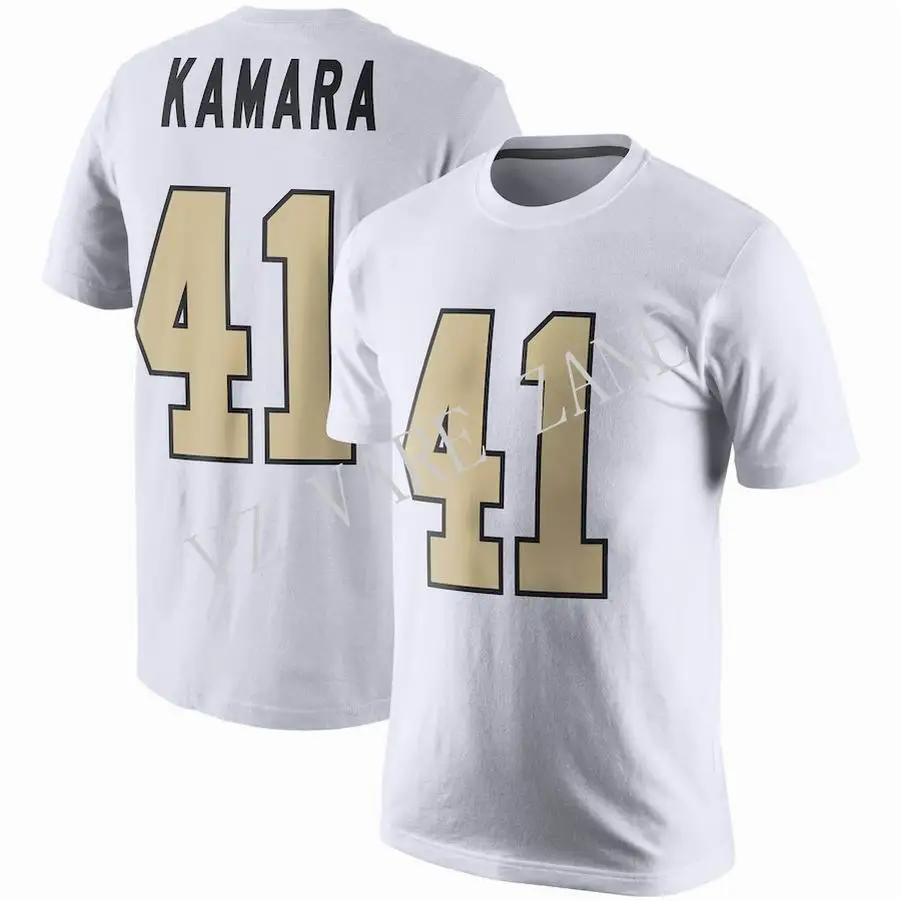

Mens American Football Running T Shirts New Orleans 41 Alvin Kamara Jersey Print Name And Number Tshirt