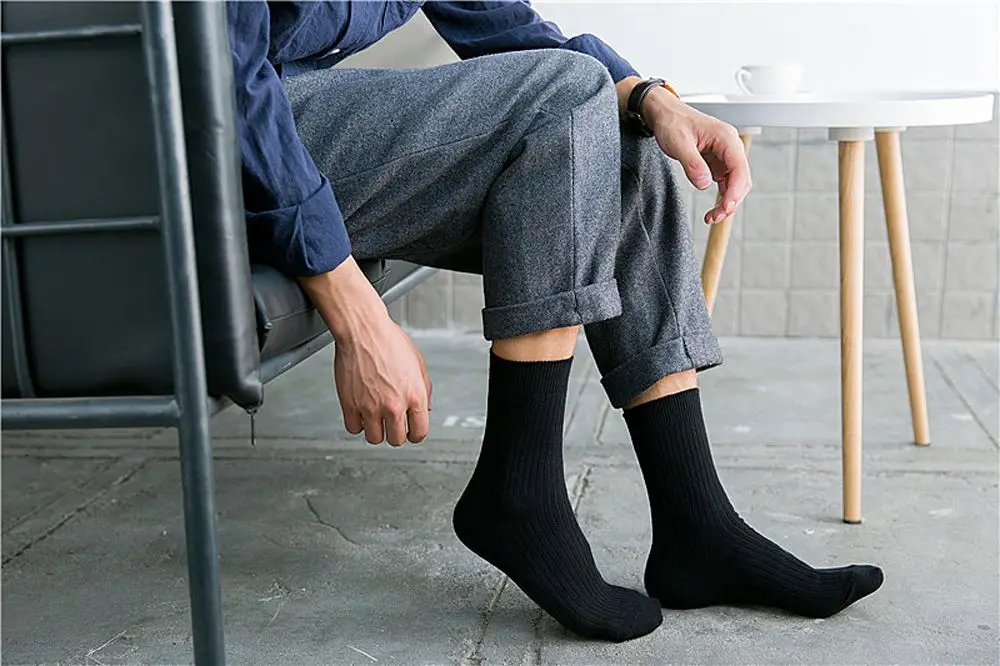 Подарочная коробка 5 пар мужские носки Calcetines HOMBRE красивые платья мужские носки повседневные модные брендовые хлопковые носки осень-зима