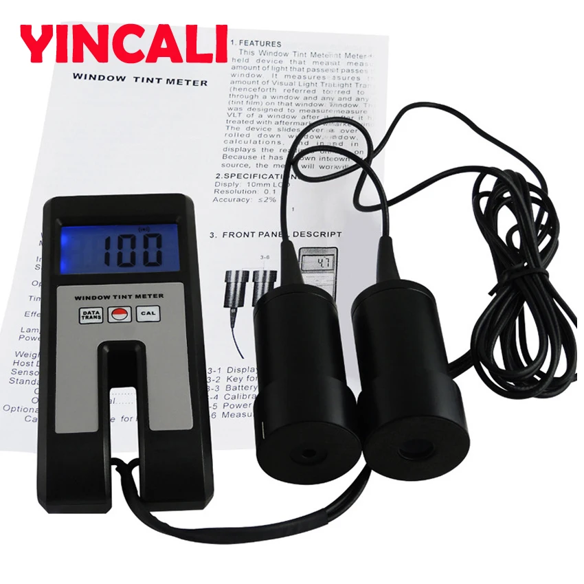

Fast Shipping Window Tint Meter Tester WTM-1100 High Resolution Window Tint Film Meter Transmission Meter LCD 0-100% Range