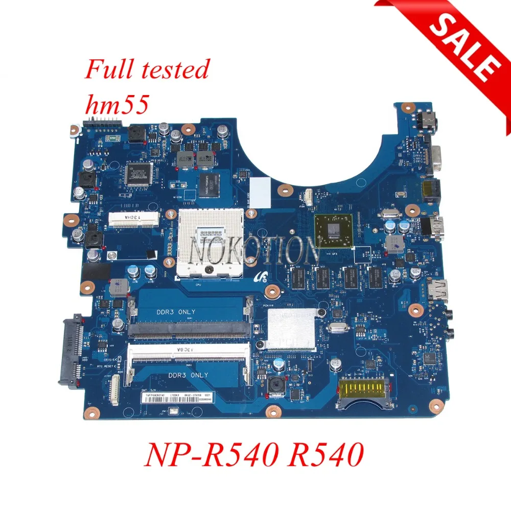 NOKOTION материнская плата для ноутбука samsung R540 HM55 с гарантией на 60 дней функцией