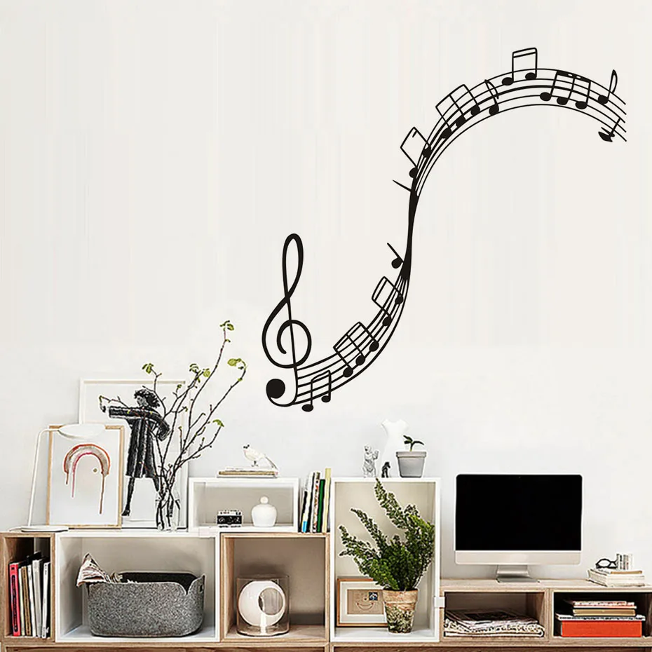 Music Room Decorating Ideas You Interior Design Aliexpress Com Hot Y Music Vinyl Wall Woman Black Headphones Singer Bedroom Mural Art Sticker Home Decoration From Reliable Stickers