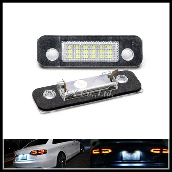 

Exact Fit White 18 LED License Plate Light Lamps for Ford Fusion Fiesta Mondeo MK2 LED number Plate Lights for Ford Mondeo