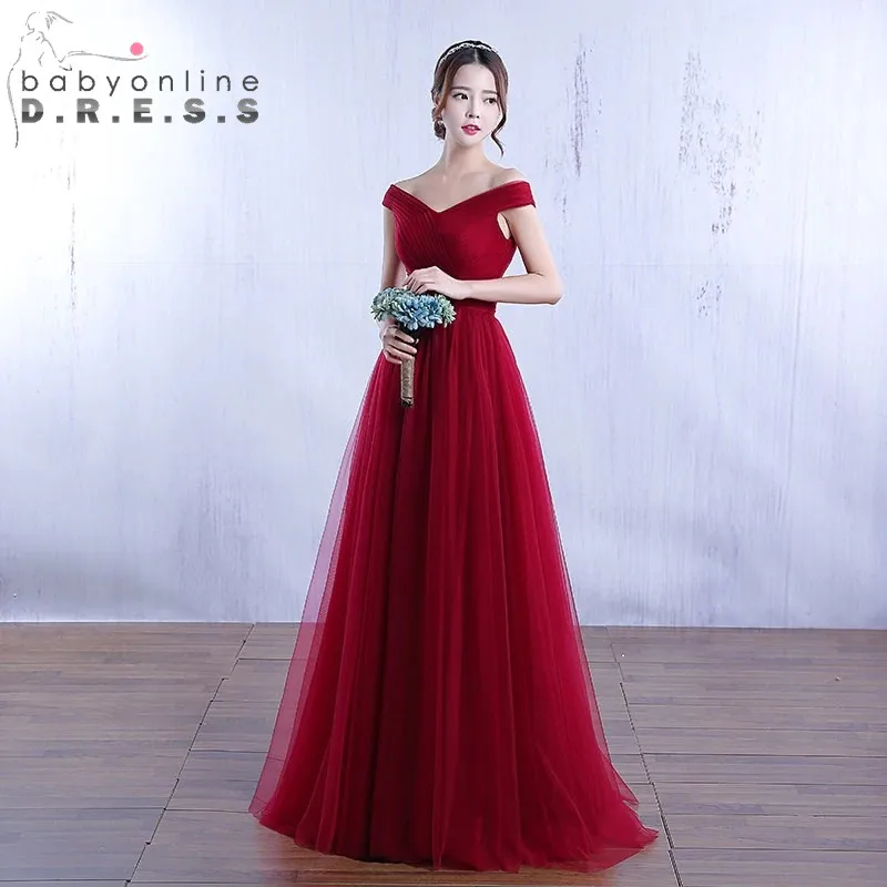 

Customized Elegant Pleat Off the Shoulder A-Line Evening Dresses Lace Long Prom Formal Party Dresses Gowns Vestido De Festa