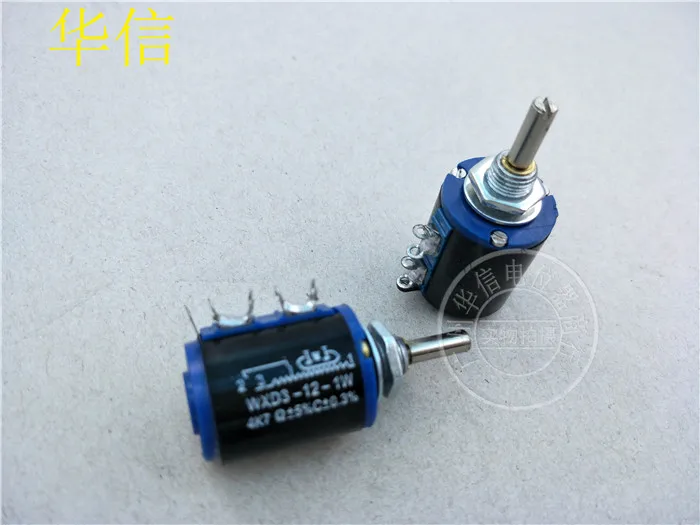 10pcs new WXD3-12 1K 2.2k 3.3k 4.7K 10K 22k 47K precision multi-turn wirewound potentiometers