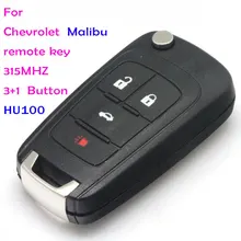 Chevlote Автомобильный ключ дистанционного управления, авто Malibu ключ 315 МГц(3+ 1) 4 кнопки ID46 чип