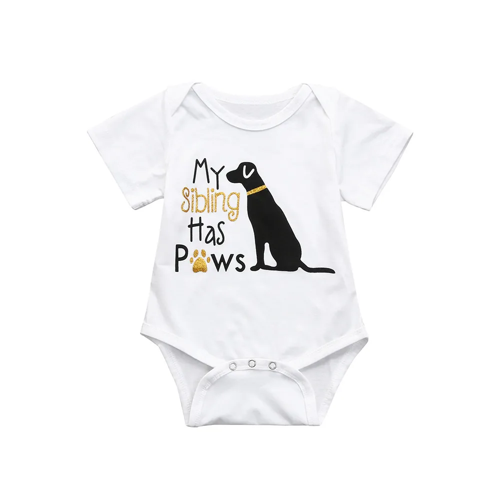 

Cartoon Cotton Newborn Baby Romper Costume Baby Clothes Letter Dog Menina Winter Warm Shortsleeve Baby Rompers Jumpsuit