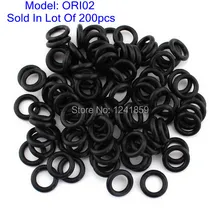 200 шт черные силиконовые уплотнительные кольца для тату пружины питания ORI02-200
