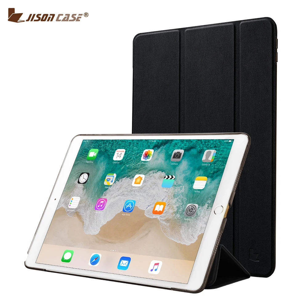 Jisoncase умный чехол для iPad Pro 10 5 2017 искусственная кожа поверхность ПК прозрачная