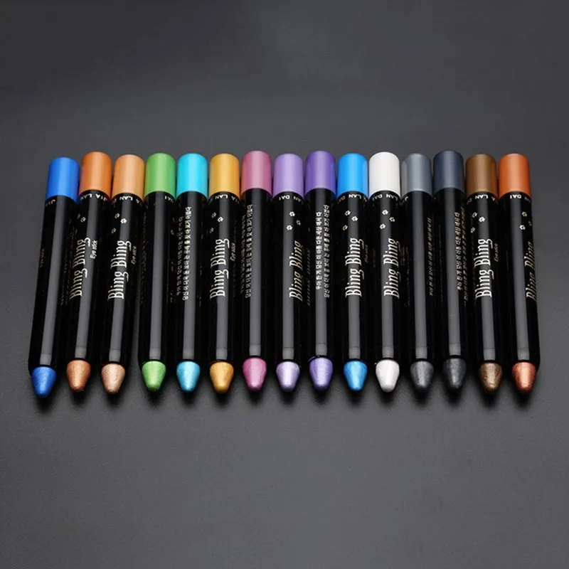 New Hot 1pc Beauty Highlighter Eyeshadow Pencil Cosmetic Glitter Eye Shadow Eyeliner Penin Eye