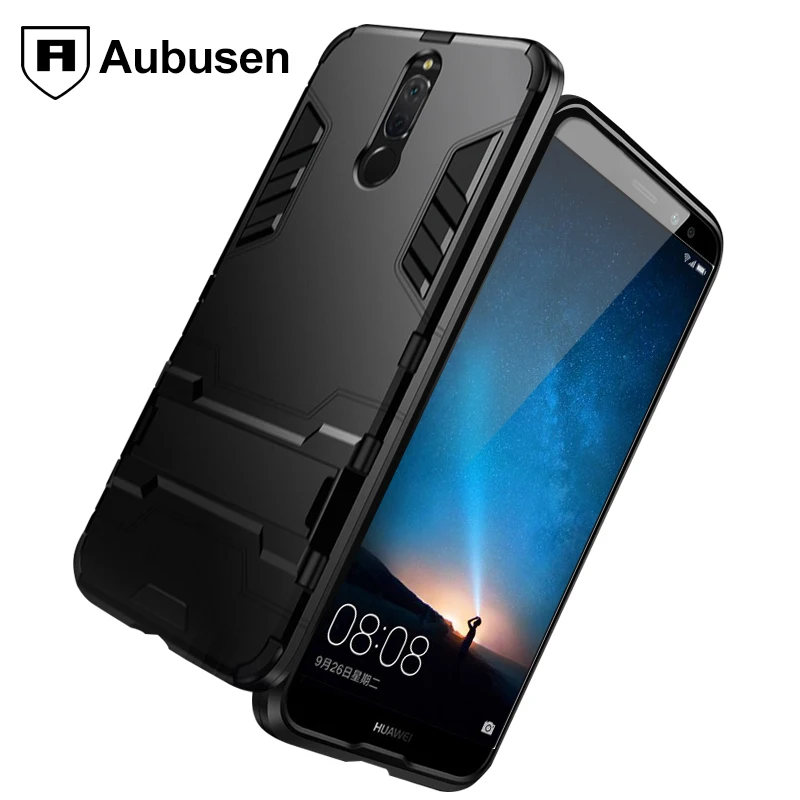 Чехол для huawei mate 10 Lite Aubusen Гибридный ударопрочный жесткий Железный человек Броня
