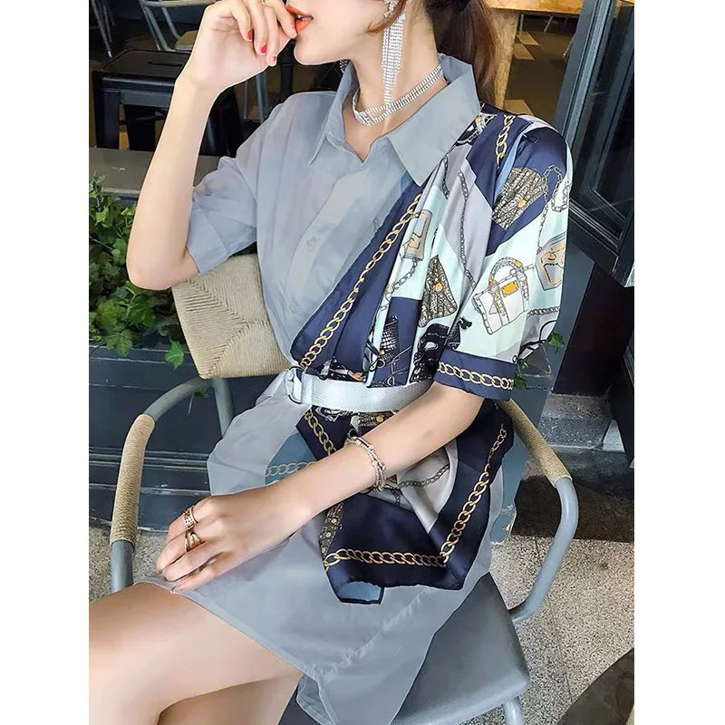 Новая летняя мода 2019 для женщин High Street дизайн принт узор асимметричный лоскутное
