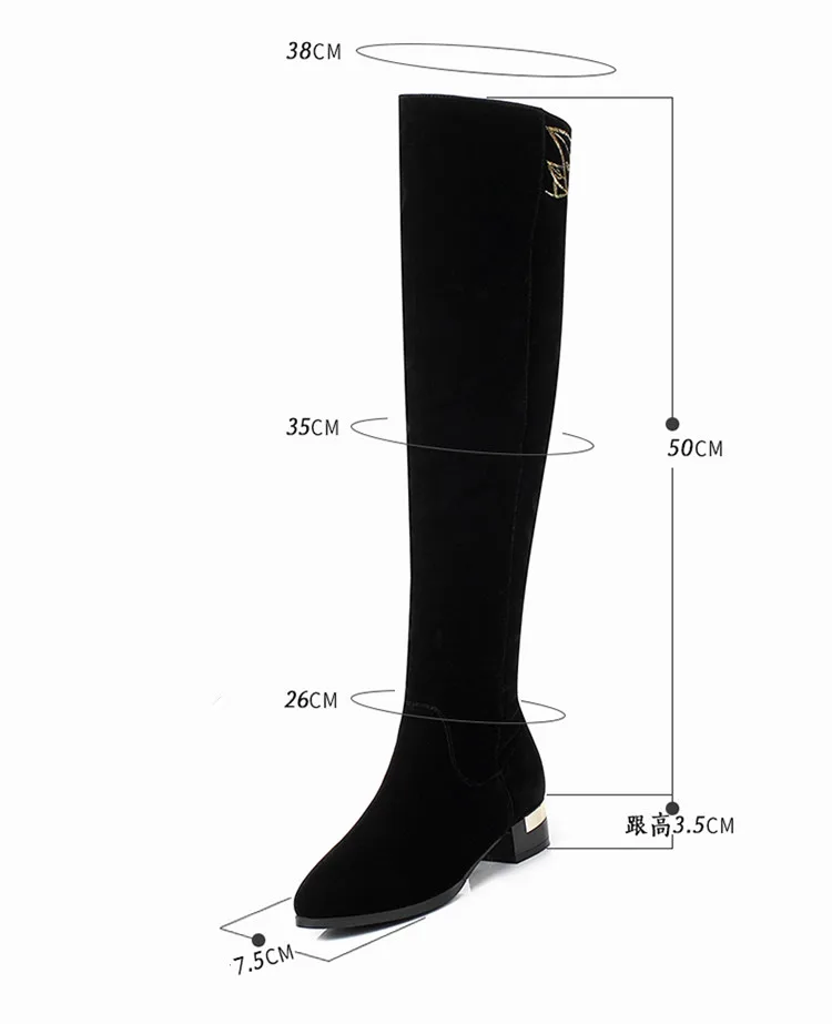Tamaño Tacón Mujeres Moda Hasta {zorssar} Nieve 34 Bajo La Negro Plus Del 43 Rebaño Las De Invierno Muslo Cuero Alta 2019 Botas Rodilla qtww6XPrH