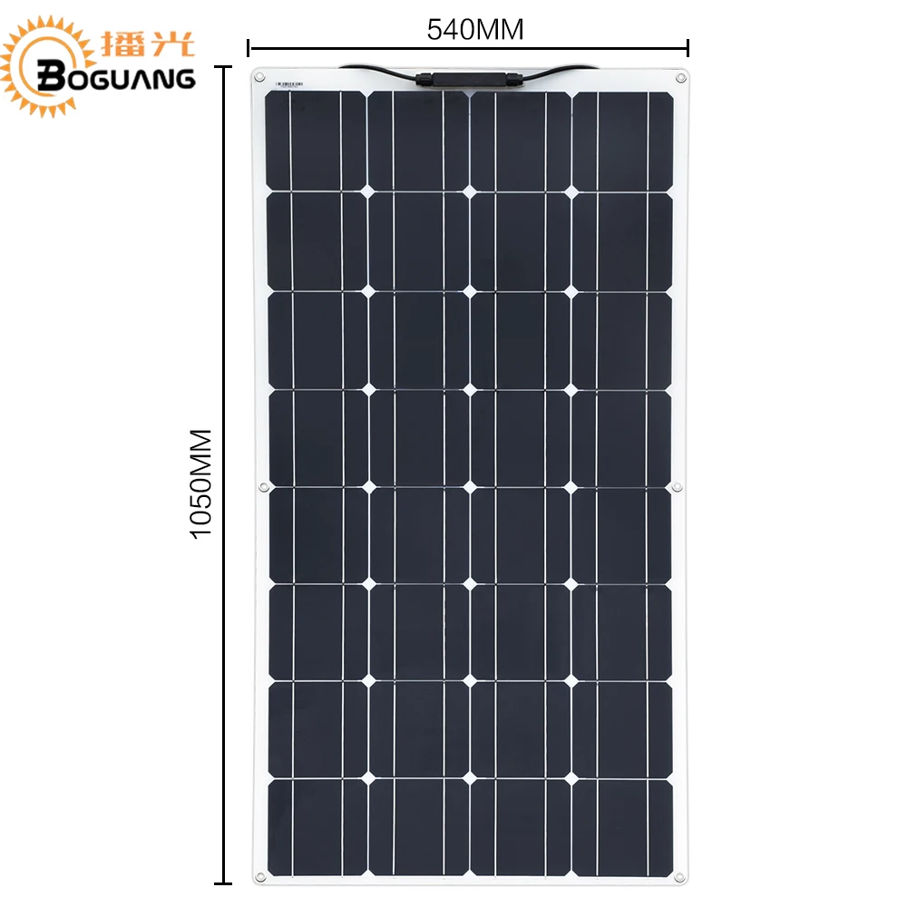 Boguang Sol Панель 3 шт. 100 Вт 300 w Гибкая Панели солнечные ячейки модуль автомобилей класса RV Морской/лодки/дома Применение 12V 24V 36V Zonnepaneel