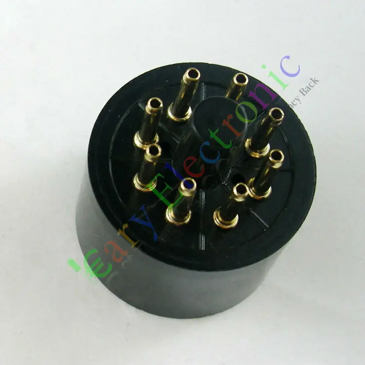 Оптовая и розничная продажа 4 шт. золотистый 8pin бакелитовый трубчатый патрон база
