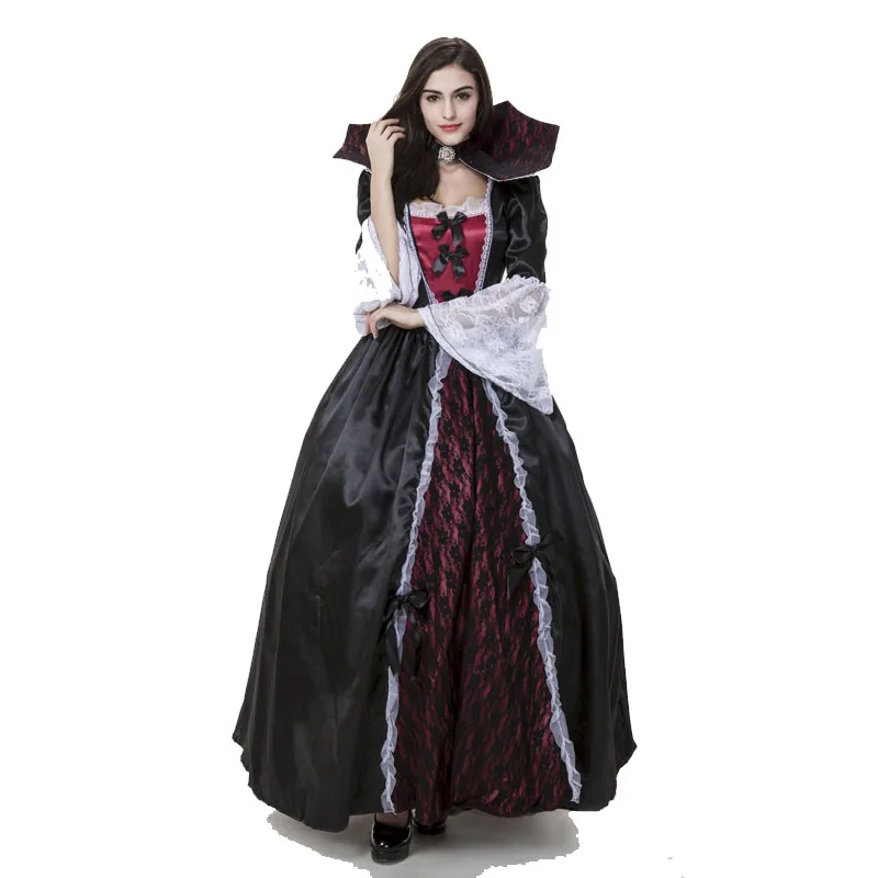 

Gothic Marie Antoinette Ball Gown Renaissance Wench Princess Dresses Vampire Costume Theatre Halloween Game Cosplay Clothing