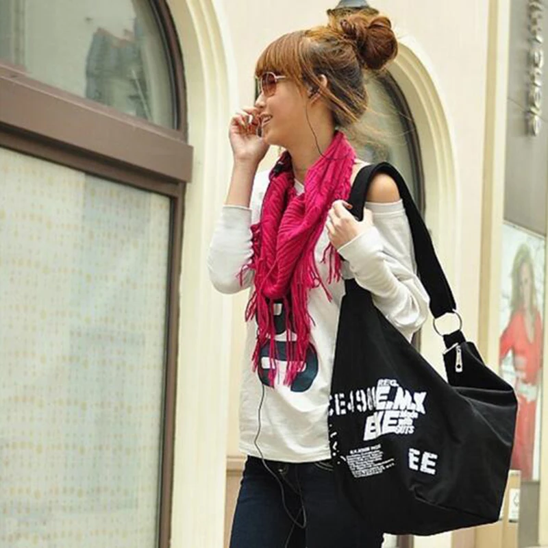 2019 الكورية على حقيبة كتف المرأة الإناث غير النظامية Crossbody حقيبة الفتيات حقيبة قماش السيدات حقيبة ساعي كبيرة حقيبة عادية 2019 الكورية على حقيبة كتف المرأة الإناث غير النظامية Crossbody حقيبة الفتيات حقيبة قماش السيدات حقيبة ساعي كبيرة حقيبة عادية