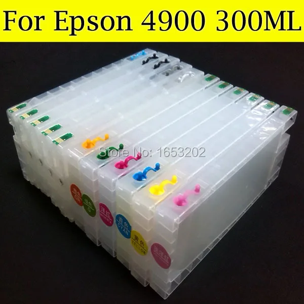 300 мл набор чернил для заправки картриджа T6531-T6539 T653A T653B EPSON 4900 принтер с чипом Arc |