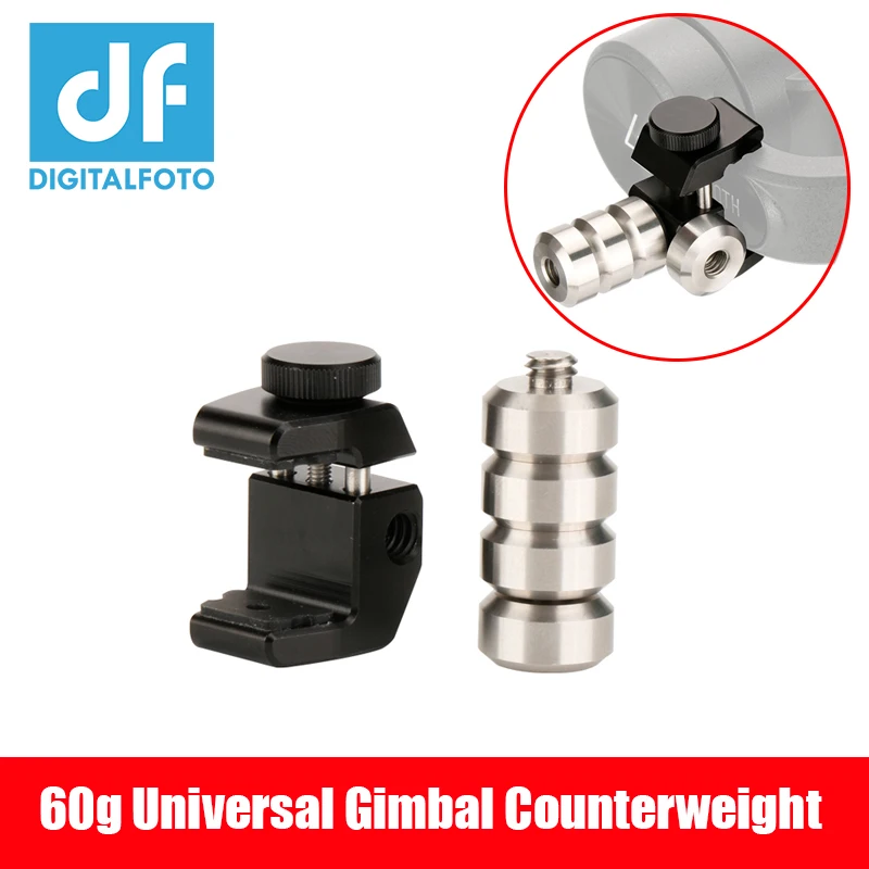Pаспродажа 60 г Универсальный Gimbal противовес Счетчик вес для Zhiyun гладкой 4 Q Feiyu Vimble Dji стабилизатор объектив Blance пластины