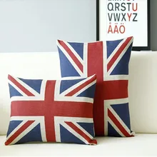 Творческий Англия флаг подушка подушки автомобиля диванные подушки