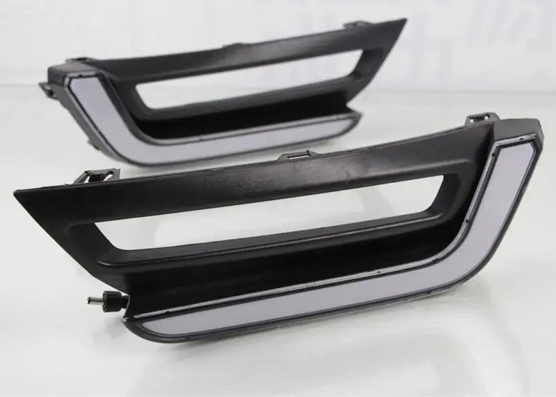 1pair For CRV CR-V 2017-2019 LED DRL Daytime Running Light Daylight yellow turn Signal lamp car Styling drl