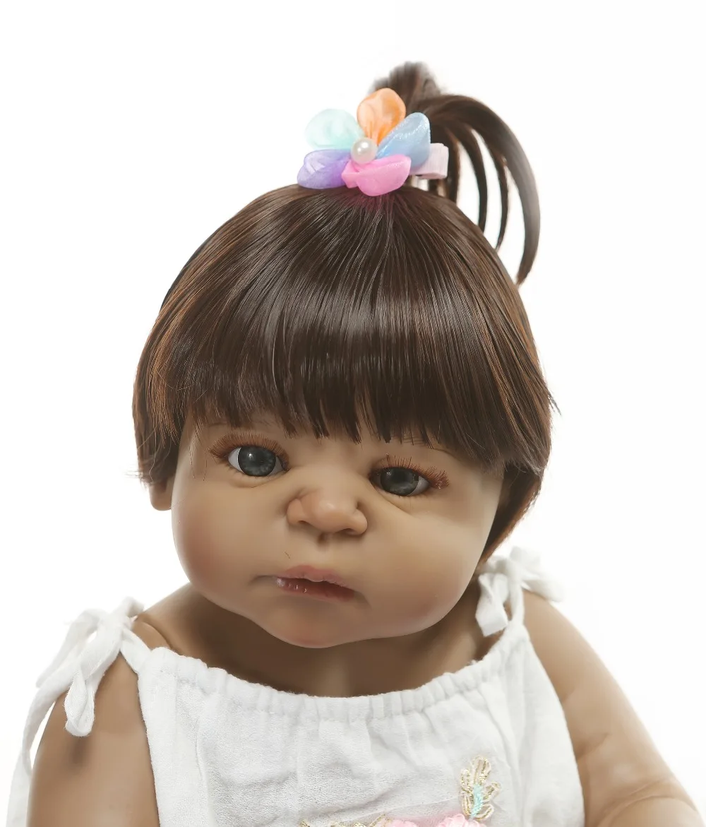 NPK 56 см полностью силиконовая виниловая Кукла реборн Кукла Принцесса Реалистичная новорожденная Bebe жива подарок на день рождения девичий домик игрушка для купания